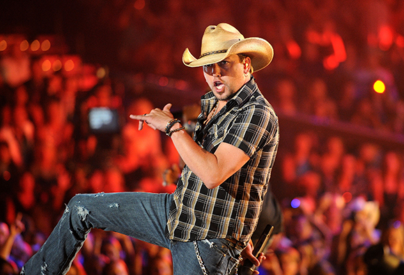 Jason Aldean, Tyler Farr & Cole Swindell at DTE Energy Music Theatre