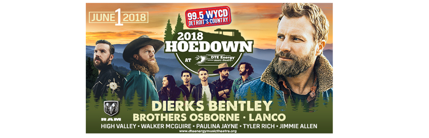 99.5 WYCD Hoedown: Dierks Bentley, Brothers Osborne & LANCO