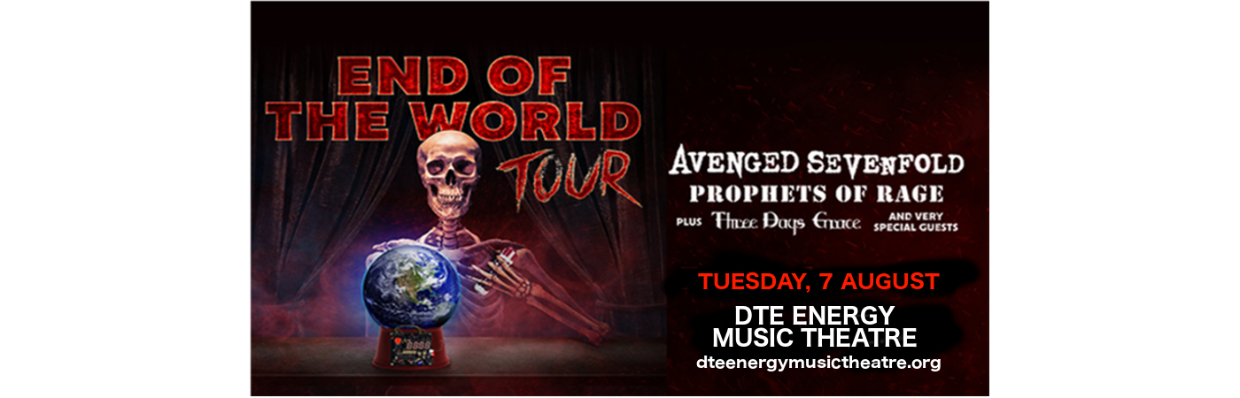 End of the World Tour: Avenged Sevenfold, Prophets of Rage & Three Days Grace at DTE Energy Music Theatre