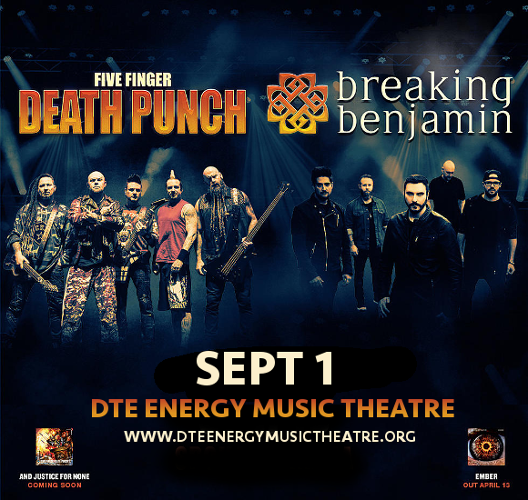 Five Finger Death Punch & Breaking Benjamin at DTE Energy Music Theatre