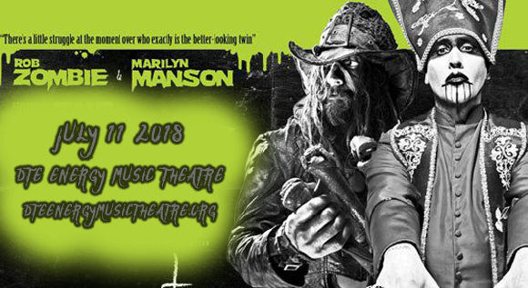 Rob Zombie & Marilyn Manson at DTE Energy Music Theatre