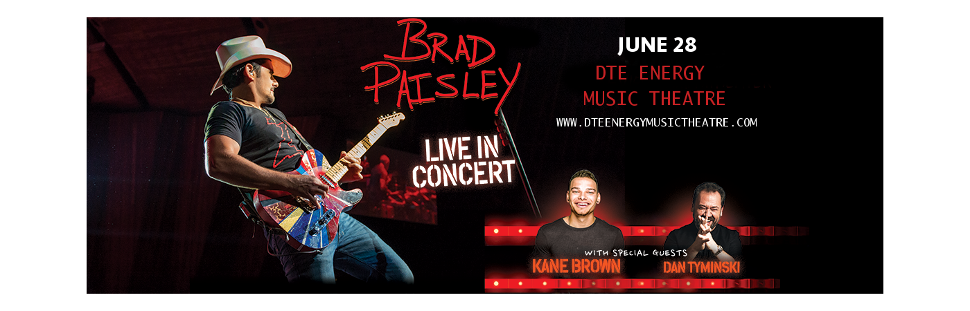 Brad Paisley, Dan Tyminski & Kane Brown at DTE Energy Music Theatre