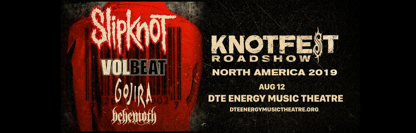 Slipknot, Volbeat, Gojira & Behemoth at DTE Energy Music Theatre