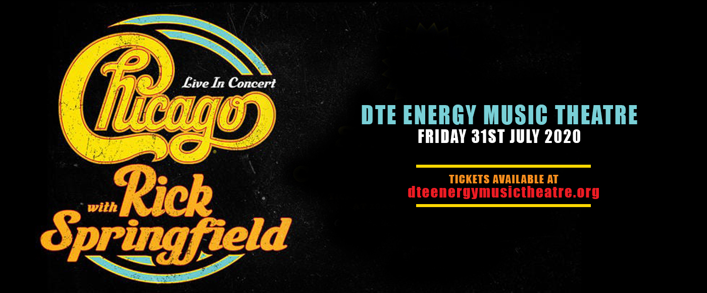 Chicago - The Band & Rick Springfield at DTE Energy Music Theatre tickets Chicago - The Band & Rick Springfield at DTE Energy Music Theatre
