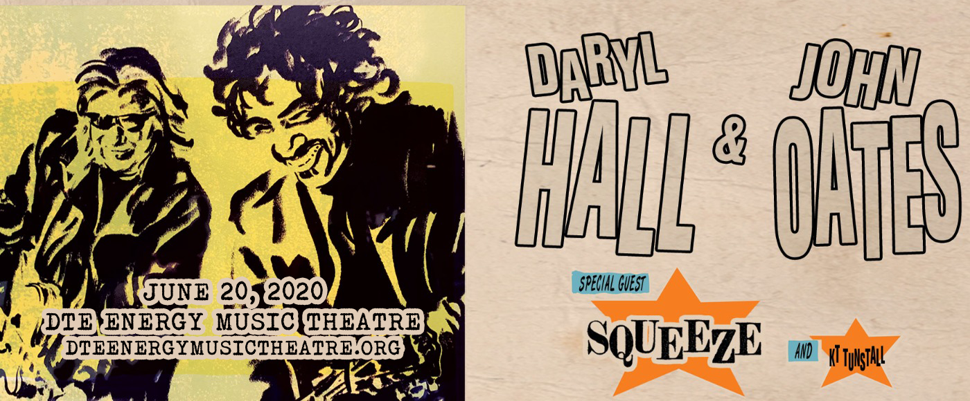 Hall and Oates, KT Tunstall & Squeeze at DTE Energy Music Theatre tickets Hall and Oates, KT Tunstall & Squeeze at DTE Energy Music Theatre