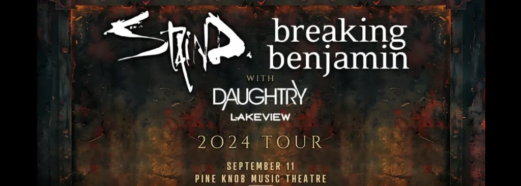 Breaking Benjamin & Staind at Pine Knob Music Theatre