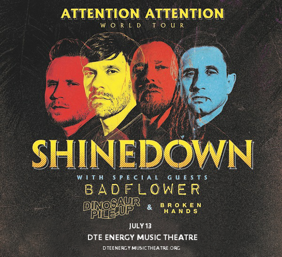 Shinedown at DTE Energy Music Theatre