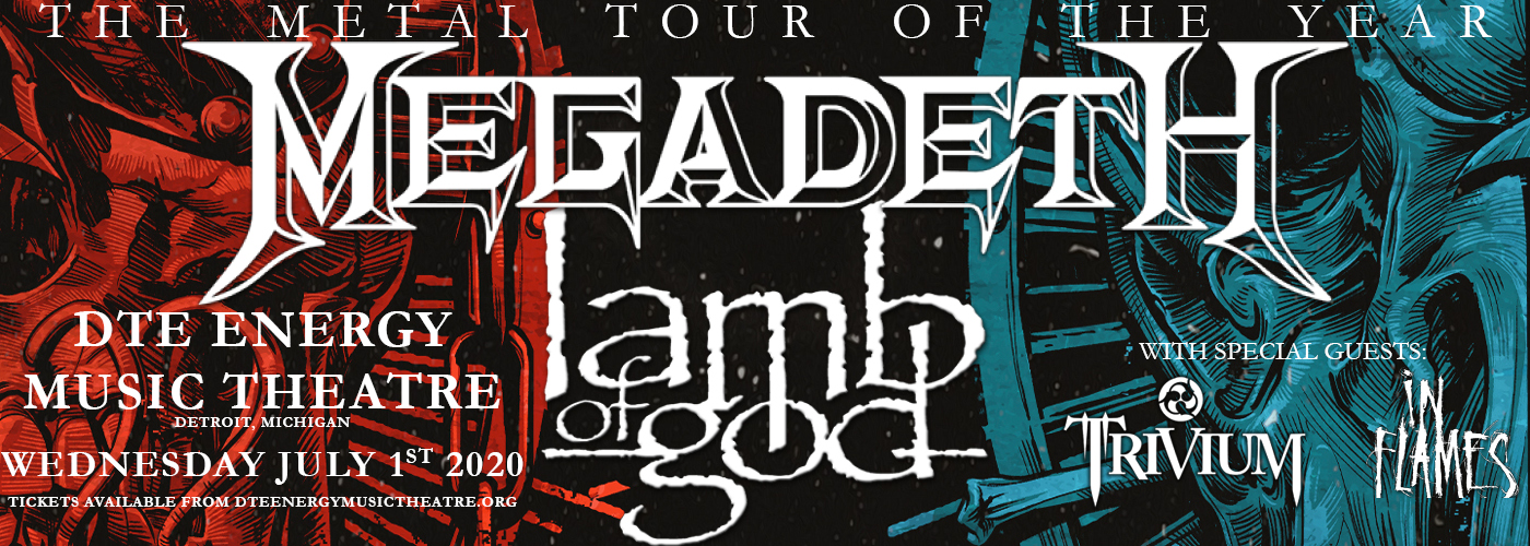 Megadeth & Lamb of God at DTE Energy Music Theatre